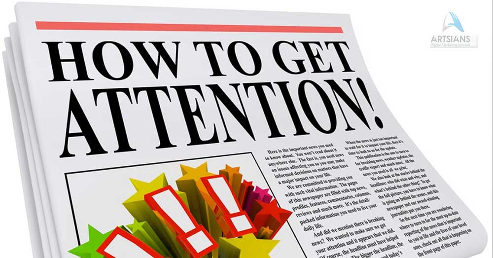 Use strong headlines to catch reader attraction. 